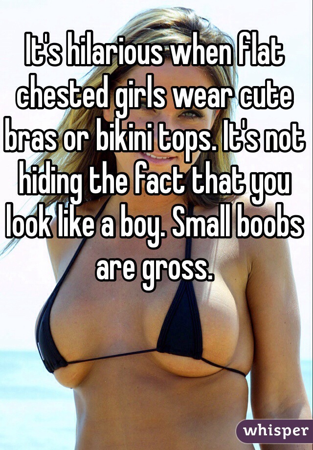 girls chested captions flat Tiny